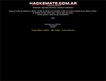 Tablet Screenshot of hackemate.com.ar